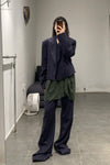 SAMUEL GUI YANG MW SIR Wool Jacket MWAW22BL04-1 Navy Blue